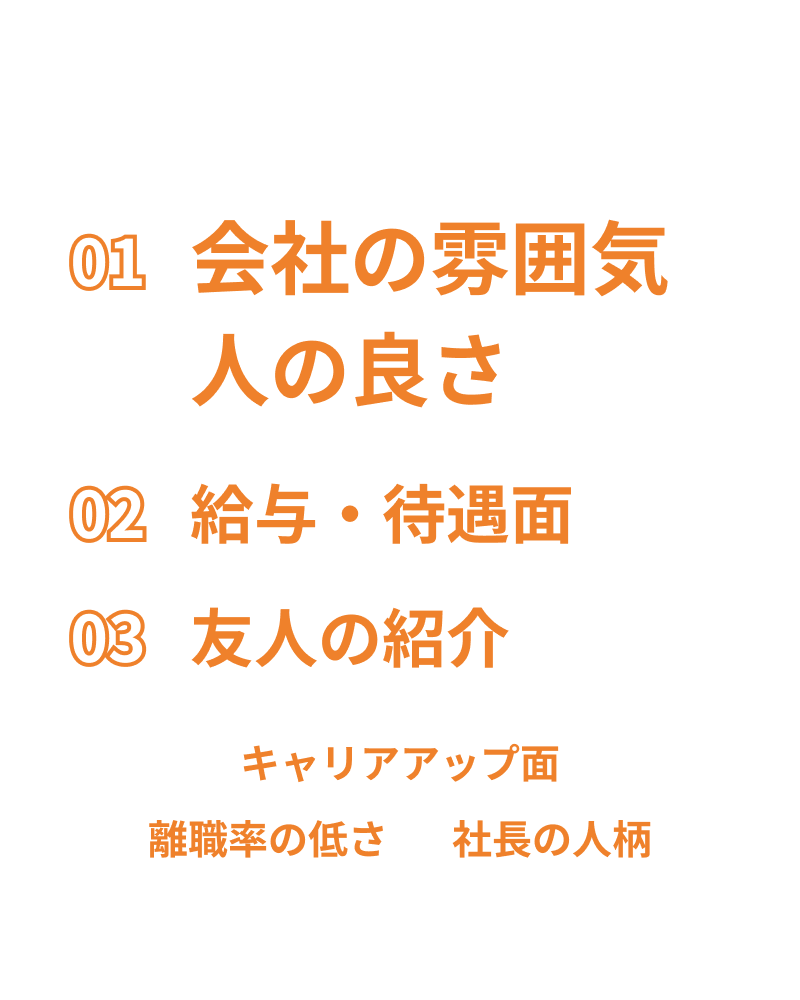 入社の決め手